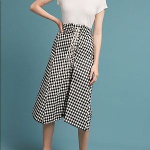 Eva Franco gingham skirt from Anthropologie